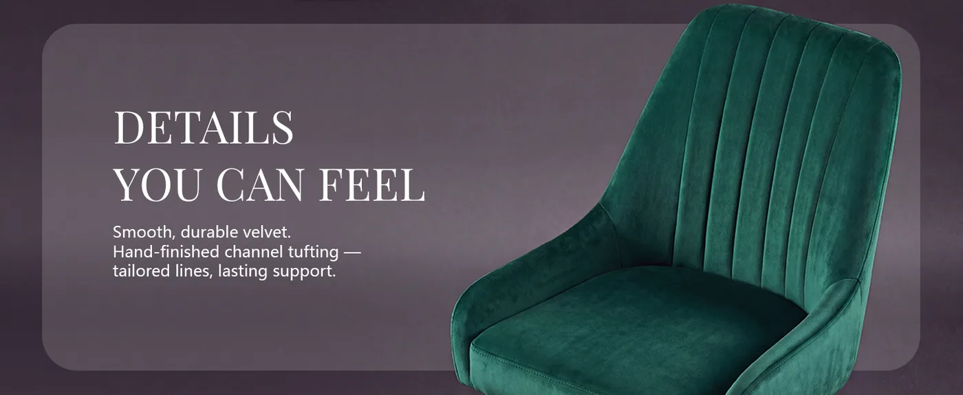 Camille Channel-Back Dining Chair detail