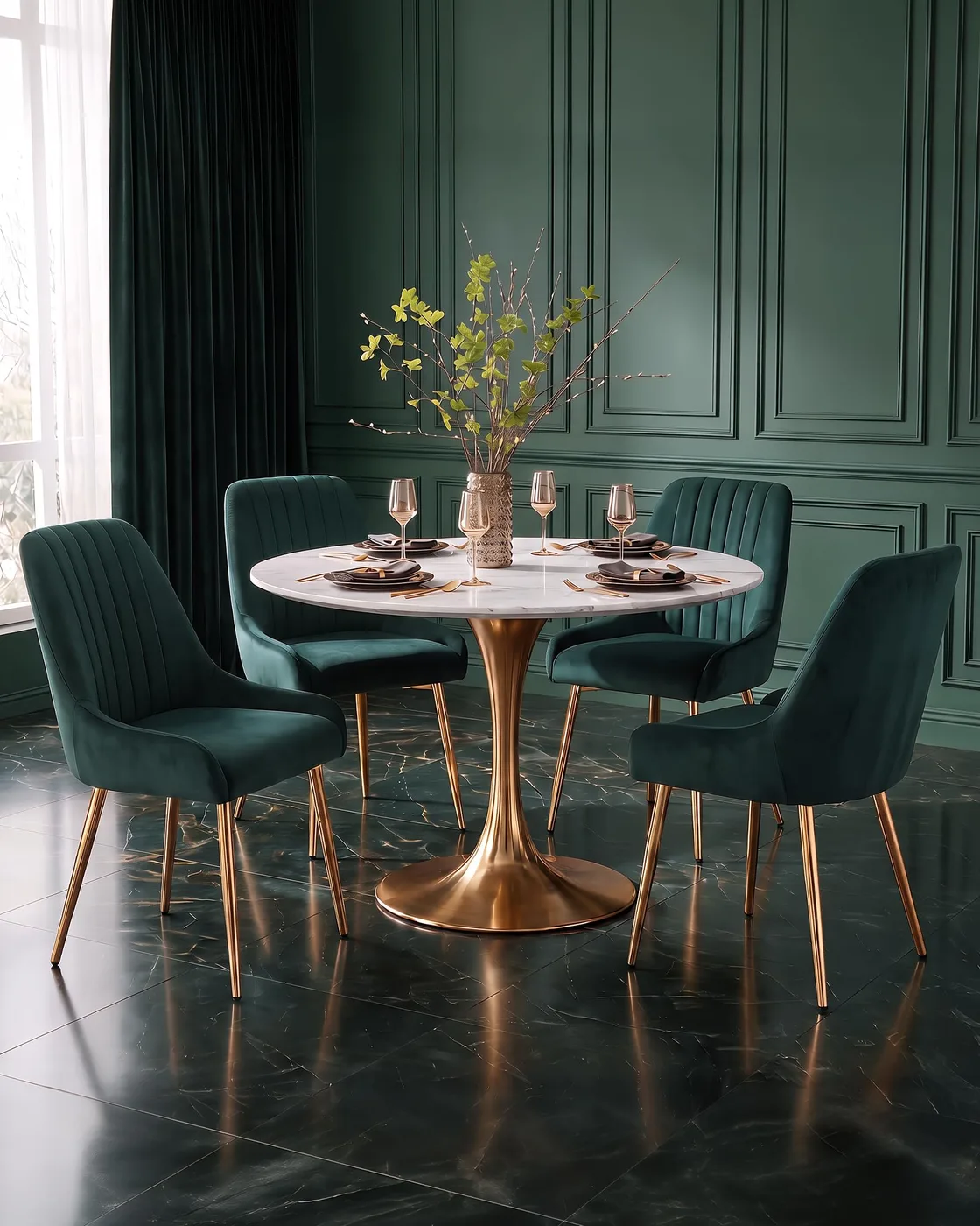 Camille Channel-Back Dining Chair