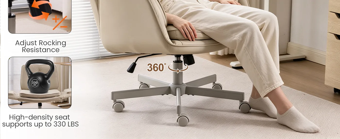 Piper Criss-Cross Swivel Chair detail