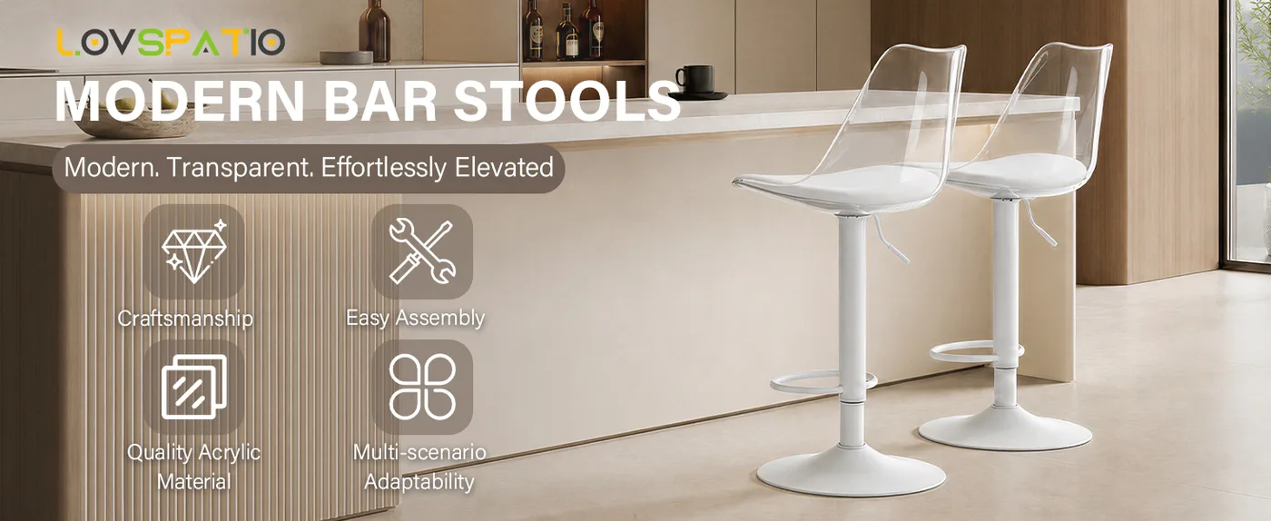 Halo Adjustable Swivel Bar Stool detail