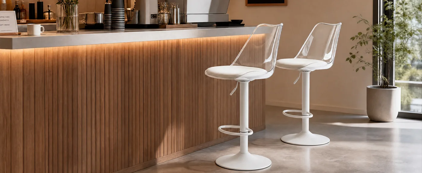 Halo Adjustable Swivel Bar Stool detail
