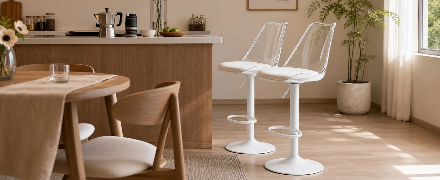 Halo Adjustable Swivel Bar Stool detail