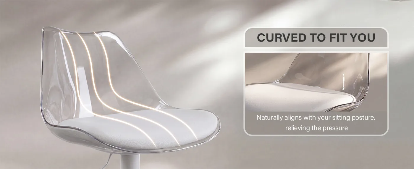 Halo Adjustable Swivel Bar Stool detail