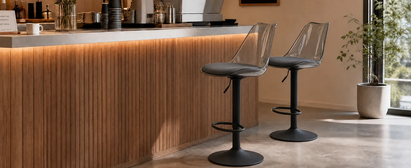 Halo Adjustable Swivel Bar Stool detail