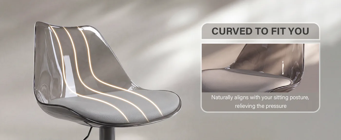 Halo Adjustable Swivel Bar Stool detail