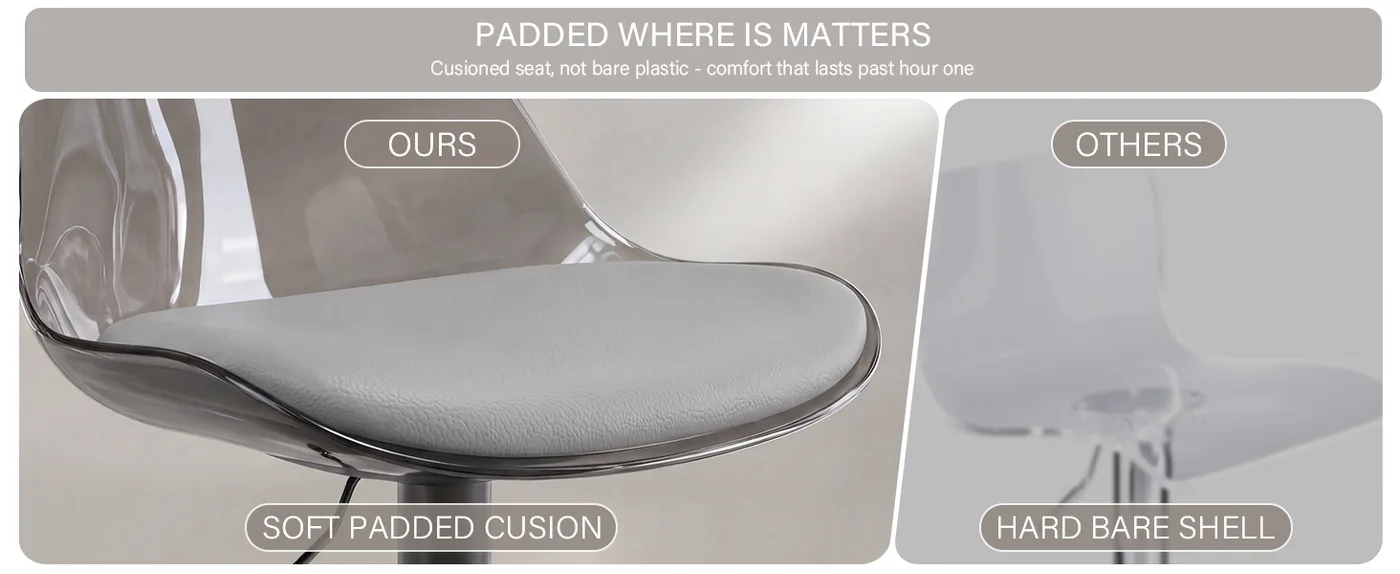 Halo Adjustable Swivel Bar Stool detail